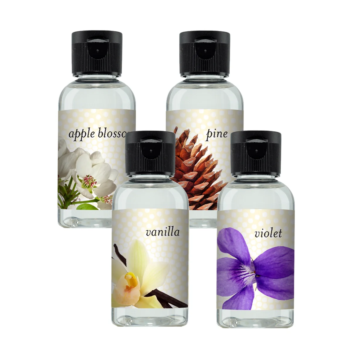 Apple Blossom, Pine, Vanilla, Violet
